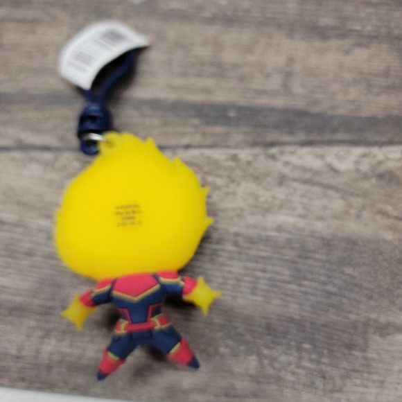 Captain Marvel Keychain Avengers Collectible Back Pack Figure School - Picture 2 of 2